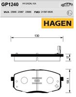Колодки передние HAGEN SANGSIN BRAKE GP1240