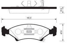 Колодки тормозные Kia SEPHIA SHUMA 1.5-1.8 95- передние