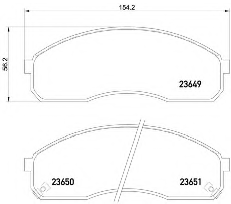 Колодки тормозные Kia CARNIVAL 2.5-3.5 99-03 передние