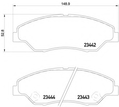 Колодки тормозные Kia SPORTAGE 2.0 94-03 передние