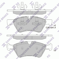 Колодки тормозные MERCEDES W164 (ML) X164 (GL) W211 W251 04> передние