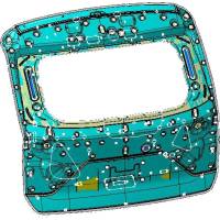 Дверь Багажника в сб. - Грунтованная Деталь (замена на F16-6301010CB-DY) JETOUR Dashing