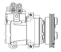Компрессор кондиционера Hyundai Getz (02-) 1.4i, 1.6i (LCAC 0814)