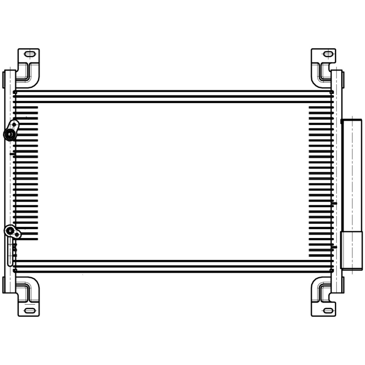 Радиатор кондиционера с ресивером УАЗ 3163 Патриот (09.2016-) А, С (LRAC 03632)