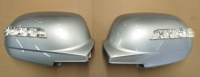 Накладки на зеркала с поворотниками Ssang Yong Actyon 2006 м.г. серебро 