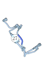 Трубка регулирующего клапана абсорбера выпускная CS 55 Plus Трубка регулирующего клапана абсорбера выпускная CS 55 Plus