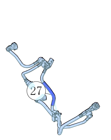 Трубка регулирующего клапана абсорбера выпускная CS 55 Plus