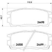 Колодки тормозные CHEVROLET CAPTIVA OPEL ANTARA 2.4 3.2 06- задние