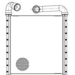 Радиатор отопителя Skoda Octavia A7 (13-) Golf VII (12-) (тип Denso) (LRh 1851)