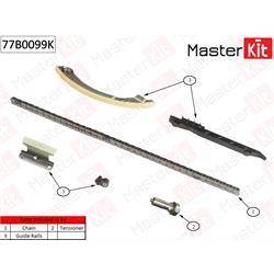 Комплект цепи ГРМ Opel Insignia 2.0 Turdo A20 NHT 2008- (без звездочек)