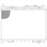Радиатор охлаждения Ford Fiesta (08-) 1.25i, 1.4i, 1.6i MT (LRc 1024) LRc1024