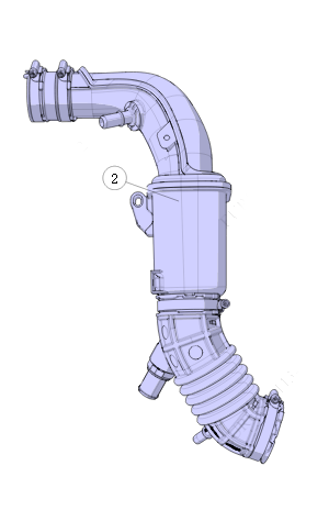 Воздуховод впускной CHANGAN CS55 PLUS