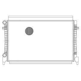 Радиатор Golf (12-) Octavia (13-) 1.6i