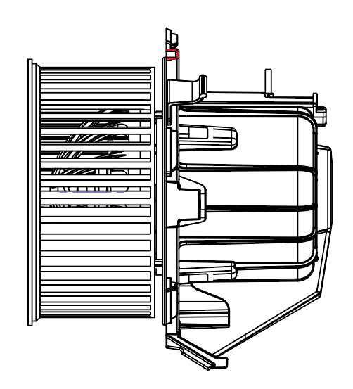 Электровентилятор отопителя Peugeot 407 (04-)/Citroen C5 (X7) (08-) (LFh 2004)