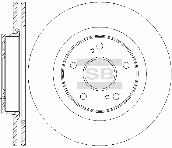Диск тормозной SUZUKI GRAND VITARA 05- передний вент.