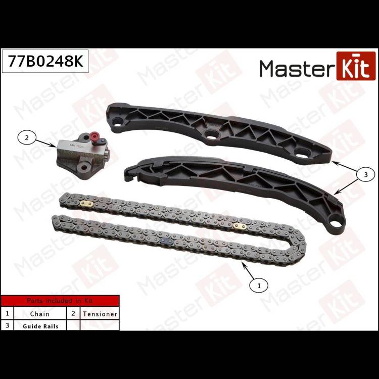 Комплект цепи ГРМ KIA Optima (JF) 2.0/2.4 G4KJ 15-