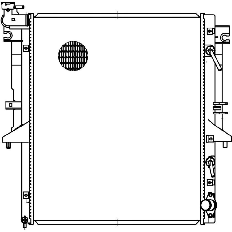 Радиатор охлаждения Mitsubishi L200 (15-), Pajero Sport (15-) 2.4D AT (LRc 11150)