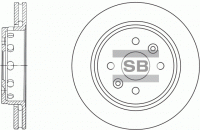 Диск тормозной Kia SHUMA 01-04 SPECTRA 00- передний вент.D=258мм.