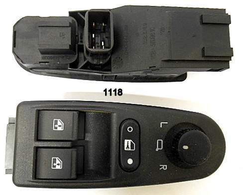 Блок кнопок управления стеклоподьемниками ВАЗ 1118 2 клавиши (с джостиком)