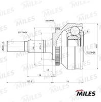 ШРУС VOLVO 850 C70 S70 V70 2.0-2.5TDI 93-05 наружний +ABS