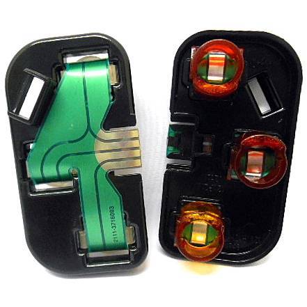 Плата заднего фонаря ВАЗ 2111 углового (без ламп) лев.+прав. (кмп. 2шт) в сборе 