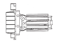 Резистор электровентилятора отопителя Fiat Ducato (06-), PSA Boxer, Jumper (06-) (LFR 1680)