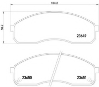 Колодки тормозные Kia CARNIVAL 2.5-3.5 99-03 передние