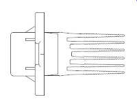 Резистор электровентилятора отопителя Hyundai Tuscon (04-), Kia Sportage II (04-) (auto с кондиционером) (тип Doowon) (LFR 0880)