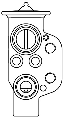 Клапан расширительный кондиционера (ТРВ) Skoda Оctavia A5 (04-), VW Golf VI (08-) (LTRV 1879)