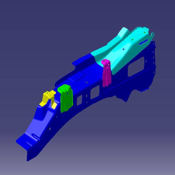 Панель брызговика переднего левого CHERY TIGGO7, EXEED LX LX 1.6