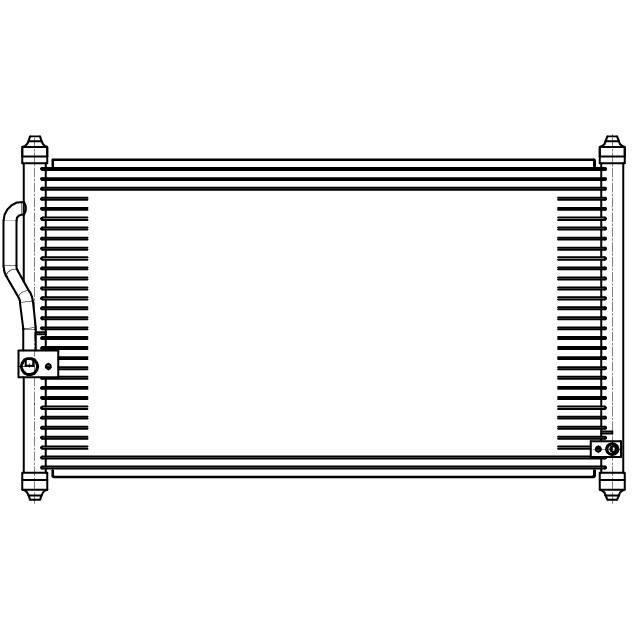 Радиатор кондиционера Honda CR-V (95-) 2.0i (LRAC 2317)