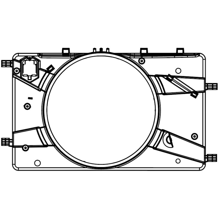 Кожух вентилятора охлаждения Opel Astra J (10-) (LFS 21106)