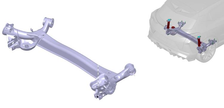 Балка заднего моста GAC GS3