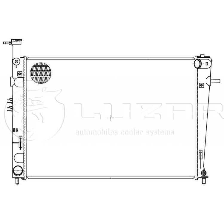 Радиатор охлаждения Hyundai Tucson Kia Sportage 04- G MT тип Halla LRc 0886