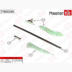 Комплект цепи ГРМ CITROEN PEUGEOT C3 C4 C5 8FN BMW F20 F30 N13B16A (без звездочки)