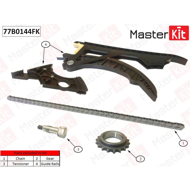 Комплект цепи ГРМ BMW E82/E90/E92/F01/F02/F03/F04/E71 3.5i N54B30 06-14