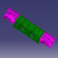 ЗАДНЯЯ ПЕРЕКЛАДИНА КРЫШИ CHERY T15. T1C