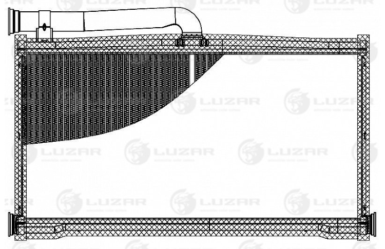 Радиатор отопителя Audi A6 (04-) (тип Denso) (LRh 1882)