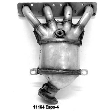 Коллектор ВАЗ 11194 2170 выпускной с катализатором ЕВРО 4